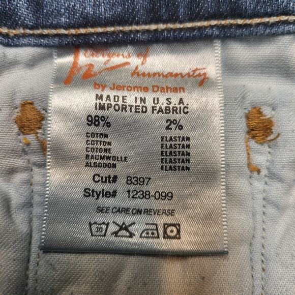 Citizens of Humanity Jeans Womens 28 Blue Kelly Low Rise Boot Cut Distressed - Picture 6 of 13